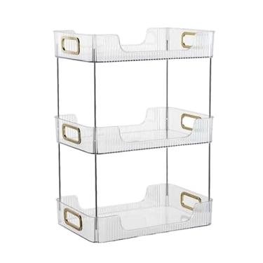 Imagem de Prateleira Organizadora 3 Andares Acrílico Transparente Maquiagem Perfume Cosméticos