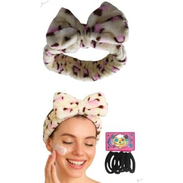 Imagem de Faixa de cabelo para SPA Faixa De Cabeça Felpuda Tik Tok Facial Para Maquiagem Skin Care