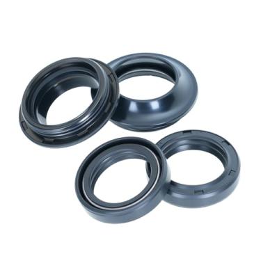 Imagem de Royal Sun Kit de vedações de garfo dianteiro capa contra poeira compatível com Honda CT110 CT90 CB100 CL100 CS90 S90 CL90 S90 CT90 CT110 CL90 CL100 CL125 CB100 CB125S Substituir OEM: 90756-028-000 0