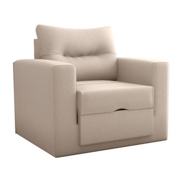 Imagem de Sofá-Cama Solteiro Marisol Suede Bege