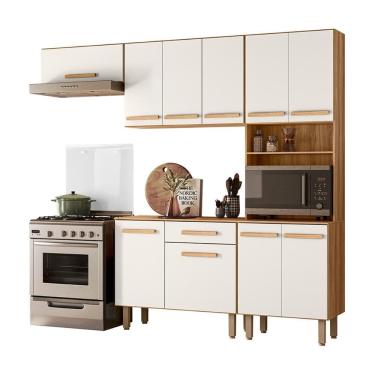 Imagem de Cozinha com Balcão Lemon com 10 Portas e 1 Gaveta 222 cm