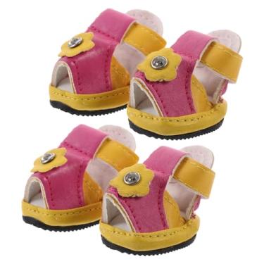 Imagem de 4 Pcs Sapatos De Cachorro Sapatos Antiderrapantes Para Animais De Estimação Sandálias De Estimação Para Cães Pequenos Sandálias De Cachorro Para o Verão Cão De Estimação