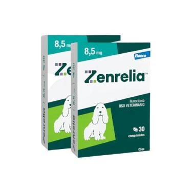 Imagem de 2 Zenrelia 8,5 mg para Cães Cão cachorros Tratamento de Dermatite Alérgica Anti Coceira 30 cp KIT