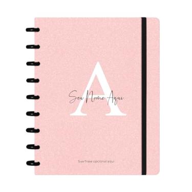 Imagem de Caderno de Discos Flex Inteligente Iscool Personalizado Médio Areia Sand Rosa