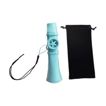 Imagem de menolana Flauta Kazoo Flauta de Boca Acompanhamento Único com Bolsa de Armazenamento Presente Prático Bom Brinquedo de Companheira para Teclado Piano, Azul