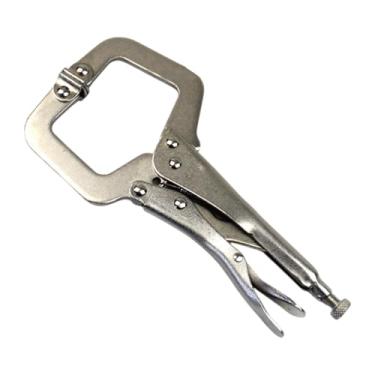 Imagem de Whtkoph Alicate de Travamento C-Clamp Grampo de Soldagem Gabarito para Furo de Bolso Grampo de Torno para Marcenaria Grampos Giratórios Grampo C para Marcenar, 9 Inch