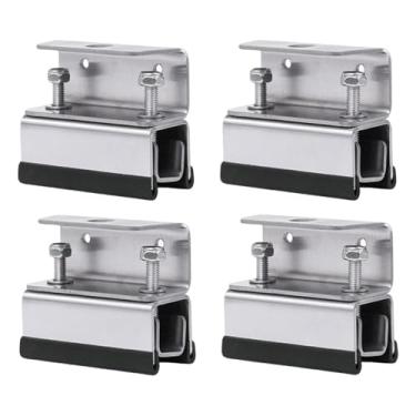 Imagem de Generic Kit de montagem de rack de teto para van, suportes de rack de teto, acessórios automotivos de reposição, peça de reposição premium, aço inoxidável, Conjunto de 4 Peças com Furo único