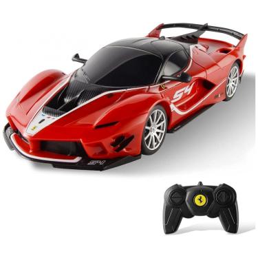 Imagem de Carrinho de Controle Remoto Ferrari Escala 1:24 para Adultos e Crianças, BEZGAR, Vermelho