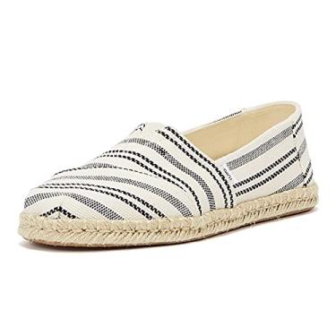 Imagem de TOMS Mocassim Feminino Alpargata Corda, Listras naturais, 6