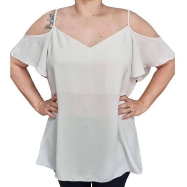 Imagem de Blusa Feminina Alcinha Com Manguinha R & C Plus Size-Feminino