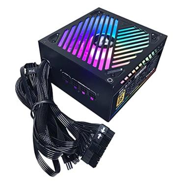 Imagem de Apevia ATX-PM850W Premier 850W (sem conector PCIe 5.0 e Gen 5 12VHPWR) 80+ Gold Certified Active PFC ATX Semi-Modular Gaming Supply com 366 modos de luz RGB