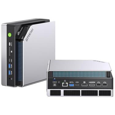Imagem de GMKtec Mini PC AI Ryzen Al Max+ 395 (até 5,1GHz) Mini computadores para jogos, 128GB LPDDR5X 8000MHz (16GB*8) 2TB PCIe 4.0 SSD, tela tripla 8K, WiFi 7 e USB4, leitor de cartão SD 4.0 EVO-X2