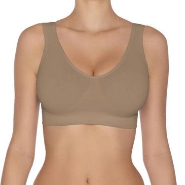 Imagem de Top Hanes Alças Largas sem Costura 5762 Chocolate, Chocolate, G