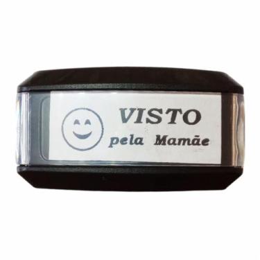 Imagem de Carimbo Automatico Autoentintado VISTO PELA MAMÃE 14x38mm - Nykon, Tin
