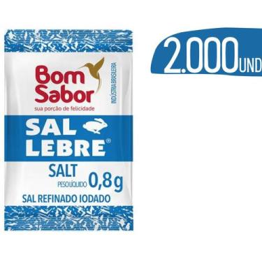 Imagem de Sal Sachê Lebre Bom Sabor 0,8g - 2.000un