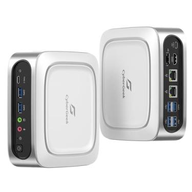 Imagem de CyberGeek Linux Mini PC pré-instalado, 11ª geração Core i9-11900H (8C/16T, até 4,9GHz), computadores pequenos para jogos com 64GB DDR4 1TB PCIe SSD, tela tripla 4K (DP/HD/Tipo-C), 6 portas USB, Wi-Fi