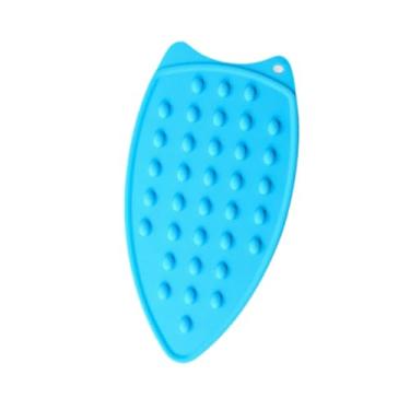 Imagem de IEUDNS Mini almofadas protetoras para descanso de ferro antiderrapantes, multiuso doméstico, compactas e mais grossas, para tábua de passar roupa, suporte, Azul