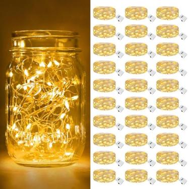Imagem de Fairy Lights btfarm, operado por bateria, 7 pés e 20 LED, pacote com 3