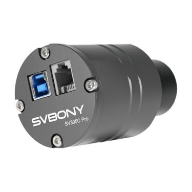 Imagem de SVBONY SV305 Pro Câmera Astronômica USB3.0 de 2 MP, Câmera Guia Astronômica de 1,25 Polegadas, Oculares Telescópicas para Astrofotografia