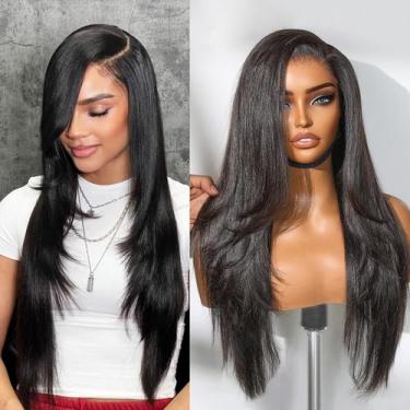 Imagem de Peruca LUVME HAIR Parting Max Lace Yaki Straight 20 polegadas natural