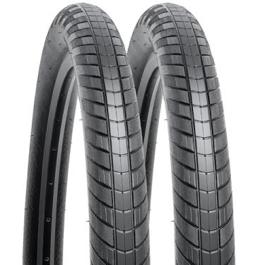 Imagem de YUNSCM 2 peças de pneus de bicicleta de estrada de 66 cm 26 x 2,40/60-559 compatíveis com pneus de bicicleta de 26 x 2,35 26 x 2,40 (Y-773