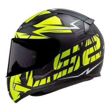 Imagem de Capacete LS2 FF353 Rapid Cromo Cinza e Amarelo Fosco Masculino e Femin