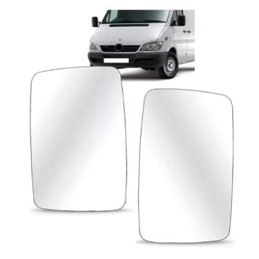 Imagem de Par Lente Retrovisor Sprinter 1995 1996 1997 1998 1999 2000 2001 2002 2003 2004 2005 2006 2010 até 2011