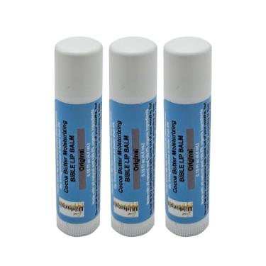 Imagem de Bible N Beautyoils Bálsamo labial hidratante Bíblico Psalm 63:3, cuidado labial natural para lábios macios e hidratados com manteiga de cacau, lábios nutritivos e suaves, protetor labial para