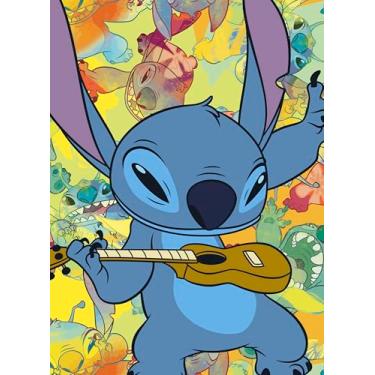 Imagem de Ceaco - Disney – Stitch – Galaxy Grunge – Quebra-cabeça de 300 peças grandes
