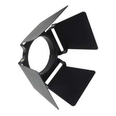 Imagem de KiBcsLic Par Lights Barn Doors para Luzes Regulador de Luz 4 Folhas Acessórios de Ajuste de Iluminação DIY para Lojas de Roupas Dança, Preto Serve para Diâmetro 91 Mm