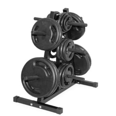 Imagem de Suporte para Anilhas de Academia até 500K - Line Fitness, Preto