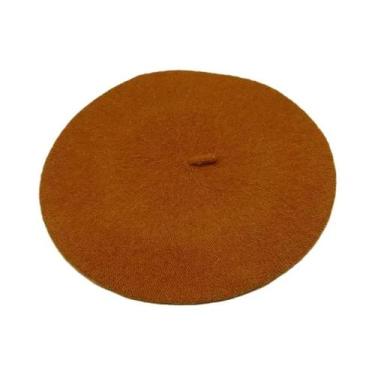 Imagem de Boina Feminina de Lã - Quente, Retrô e Estilo Francês, Gengibre