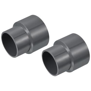 Imagem de Unifizz 3 peças 63 mm a 50 mm (2-1/5.1 cm a 5.1 cm) acoplador redutor de PVC conector de tubo reto cinza para encanamento e irrigação