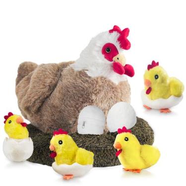Imagem de Conjunto de bichos de pelúcia Youthfuljive Chicken 9 em 1 para criança