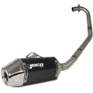 Imagem de Escapamento Curva + Ponteira Foco Racing F2 CG 160