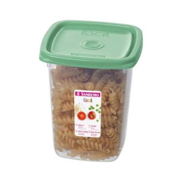 Imagem de Pote Quadrado De Plástico 800ml Sortido Sanremo