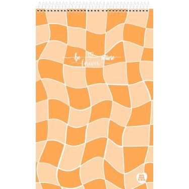 Imagem de Caderno Espiral Superior 1/4 Animativa, Capa dura - Hot Stamping Holográfico, 80 folhas, Be Mine, Pacote com 10