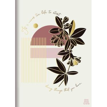 Imagem de Caderno Costurado Brochura Flexível Animativa, 32 folhas, Gramatura 90, Capa Dura - Verniz Dourado, Mulher, Pacote com 10