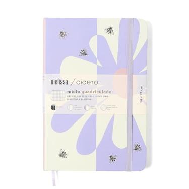 Imagem de CADERNETA CICEROS MELISSA QUADRICULADO 14X21 MAX BLOOMY