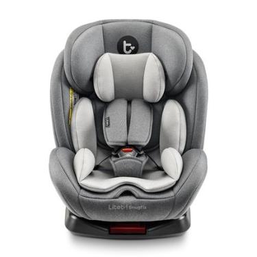 Imagem de Cadeira Para Auto 0-36 Kgs Isofix Com Rotação Snugfix Preta e Cinza Litet - BB455 BB455