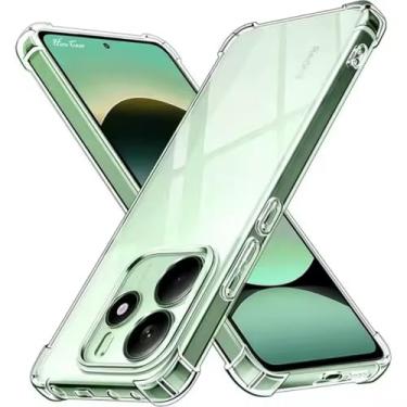 Imagem de [GL CASES] Capa Redmi Note 14 4G Slim Clear Anti Impacto Reforçada Silicone Transparente Case Flexível Capinha Xiaomi Redmi Note 14 4G Anti Choque Encaixe Preciso Com Proteção Para Câmera e Tela