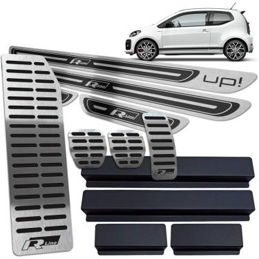 Imagem de Descanso Pedaleira Manual Soleira Preto AR Up R-line 4 Porta