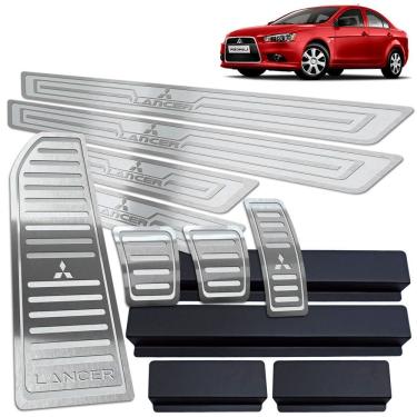 Imagem de Soleira Pedaleira Descanso Lancer 2007/2019 Manual Prata AR