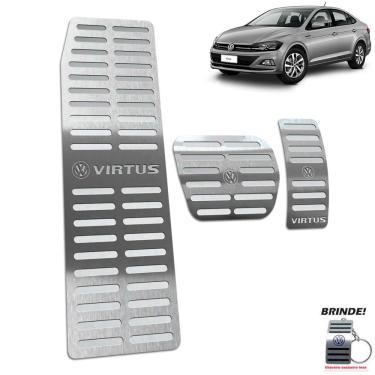 Imagem de Pedaleiras + Descanso Virtus 2018 a 2020 Automático Prata