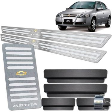 Imagem de Descanso De Pé E Soleira Astra Prata Baixo Relevo 2 Portas