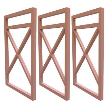 Imagem de Suporte para prateleira estilo industrial 03 un. rose gold