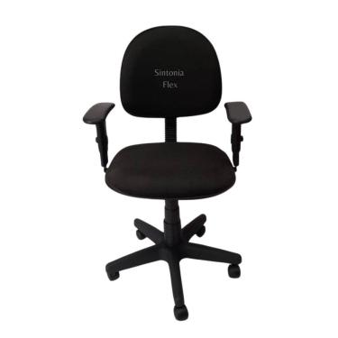 Imagem de Cadeira Executiva Giratoria Braço Regulagem Altura E Pistão