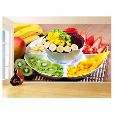 Imagem de Papel De Parede Alimentos Açai Na Tigela Fruta 3,5M Al446