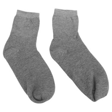 Imagem de ZJchao Meias de Gel de Meias Hidratantes Meias de Forro de Gel de Gel de Meias Elásticas Macias Reutilizáveis ​​para Dormir e Usar Diariamente Material de Gel de Algodão 4 Pares (Cinza)