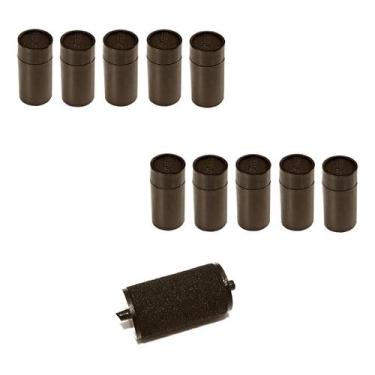 Imagem de 10 Rolete Tinta Para Etiquetadora Fixar Tinteiro Mx5500, 221 - NAVY-PR